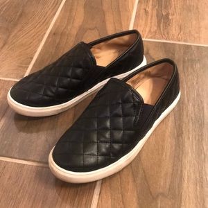 Black slip-ons